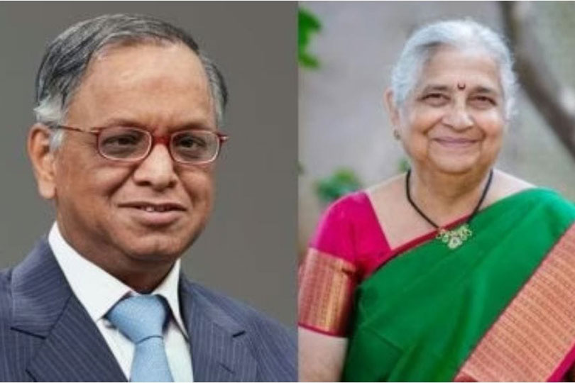 ജാതി സെൻസസ്: സഹകരിക്കാതെ എഴുത്തുകാരി സുധ മൂർത്തിയും ഭർത്താവ് നാരായണമൂർത്തിയും